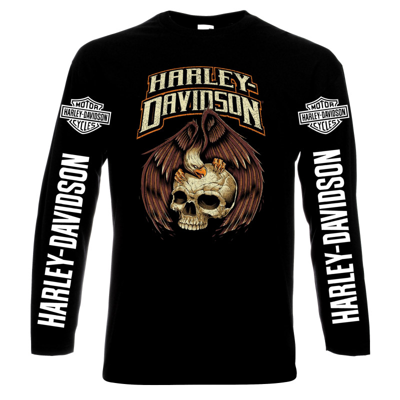 LONG SLEEVE T-SHIRTS Harley Davidson, 12, men's long sleeve t-shirt, 100% cotton, S to 5XL